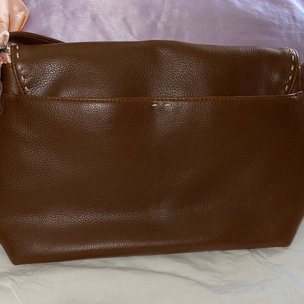 Liz Claiborne Brown Vegan Leather Shoulder Bag - Picture 6 of 6